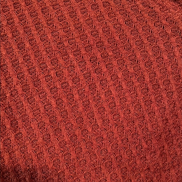 For The Republic Brick Red Button-Up Sweater - Picture 5 of 10